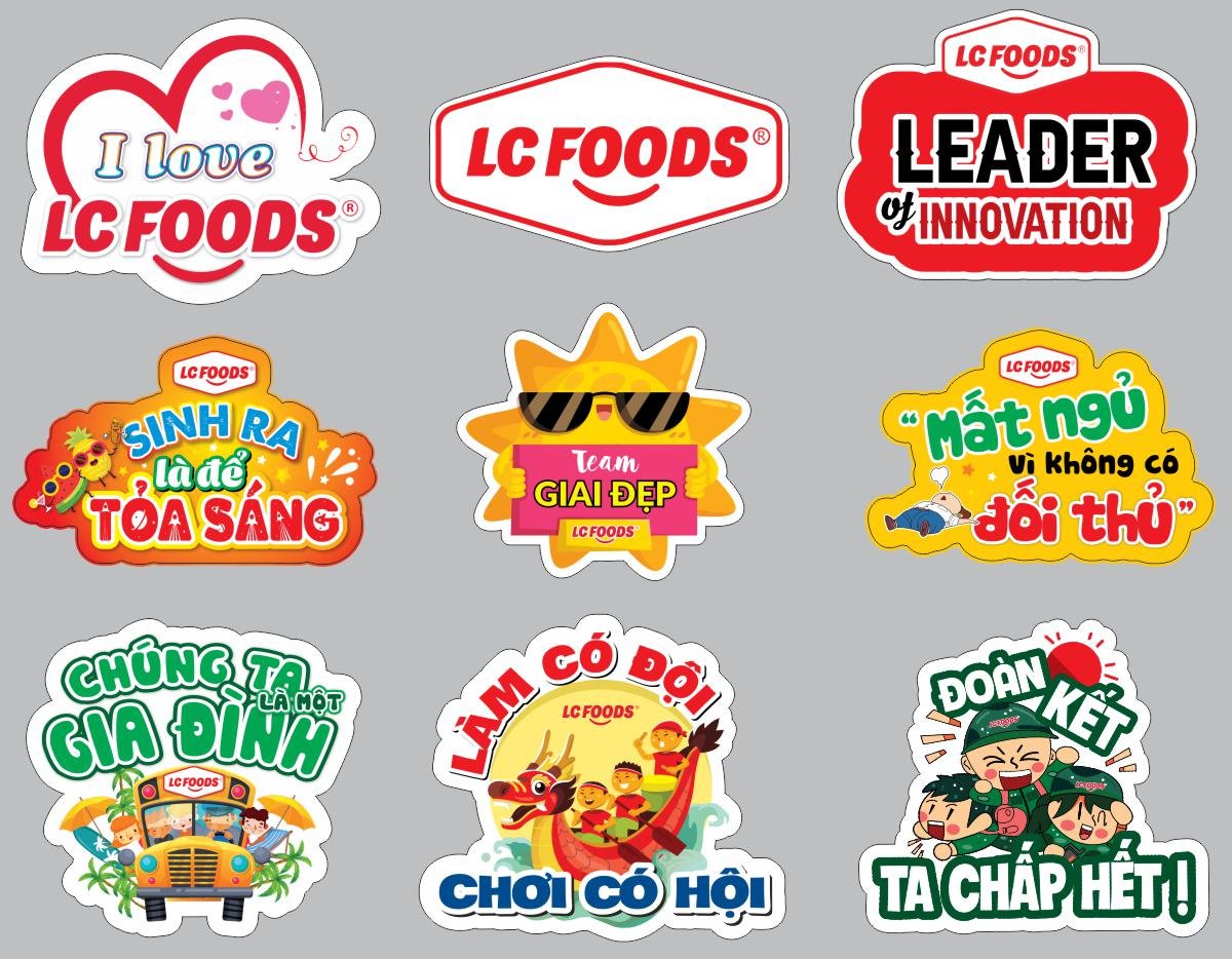 bo hashtag cong ty lc foods