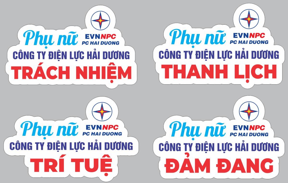 bo hashtag phu nu cong ty dien luc hai duong