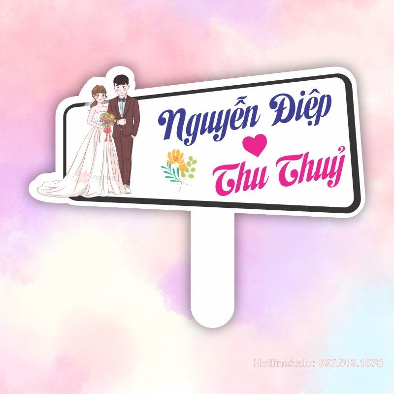 Hashtag check in đám cưới