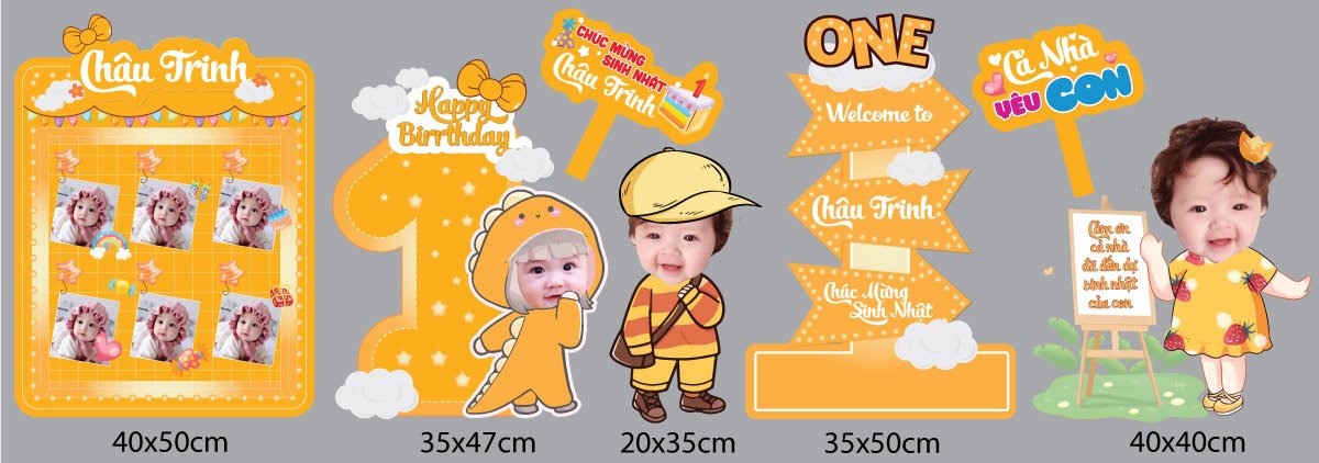 Chibi sinh nhật bé gái