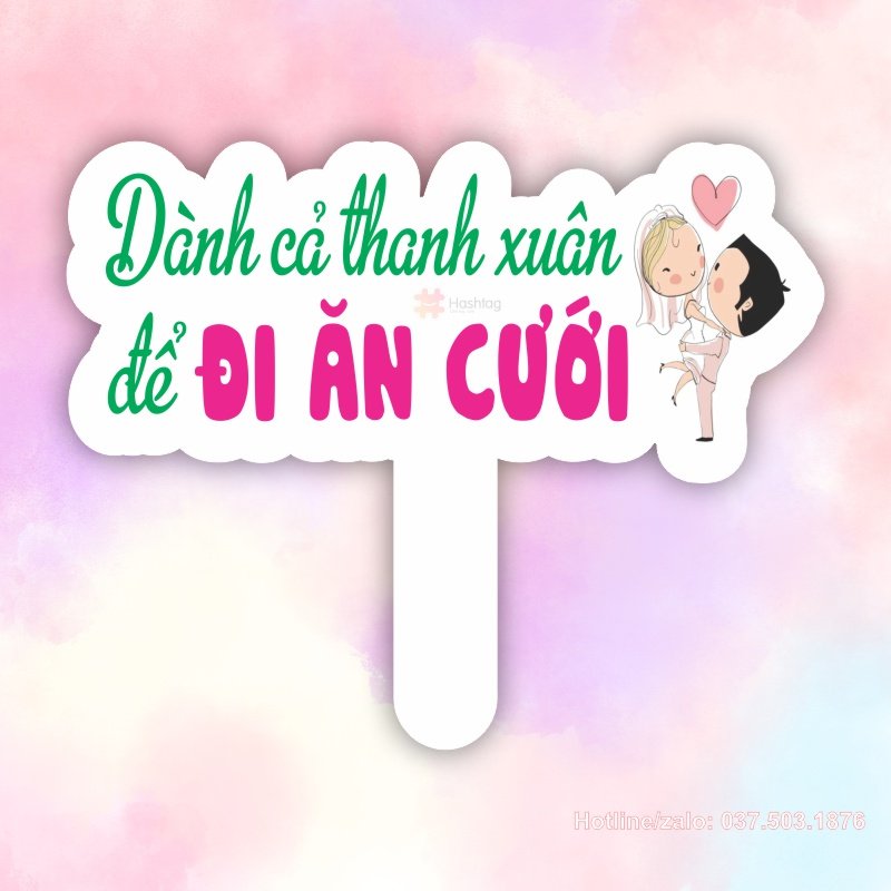 Hashtag dành cả thanh xuân để đi ăn cưới