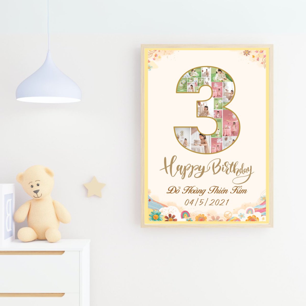 Ghép ảnh sinh nhật cho bé 3 tuổi