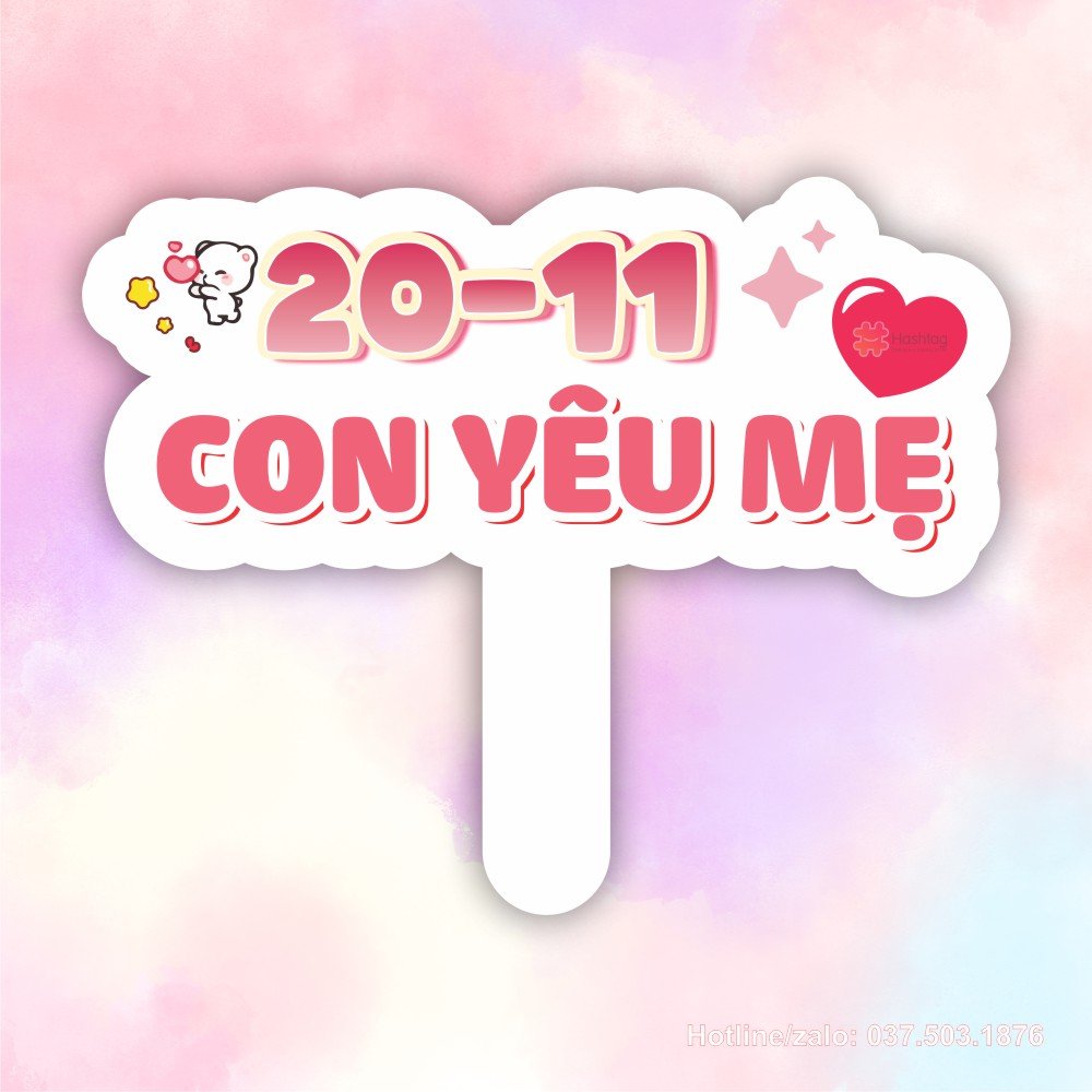 Hashtag 20/11 con yêu mẹ