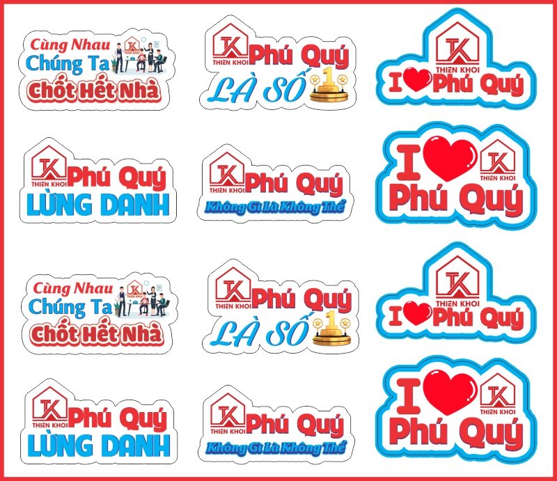 Hashtag cầm tay Công ty Bất động sản Thiên Khôi