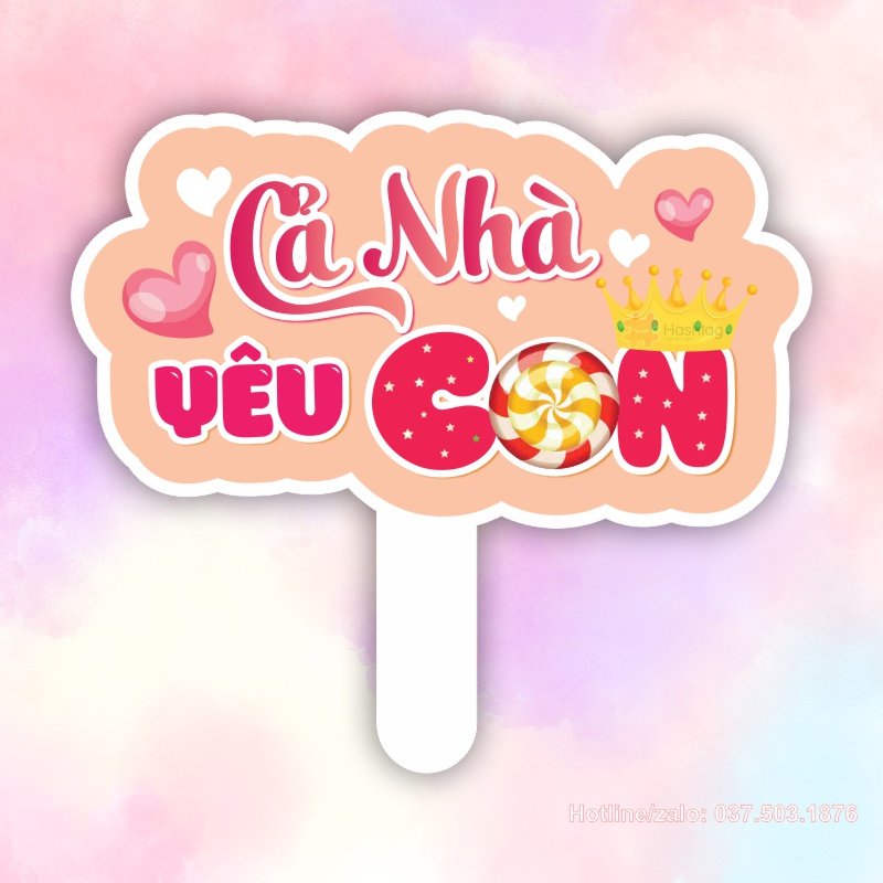 Hashtag cầm tay cả nhà yêu con