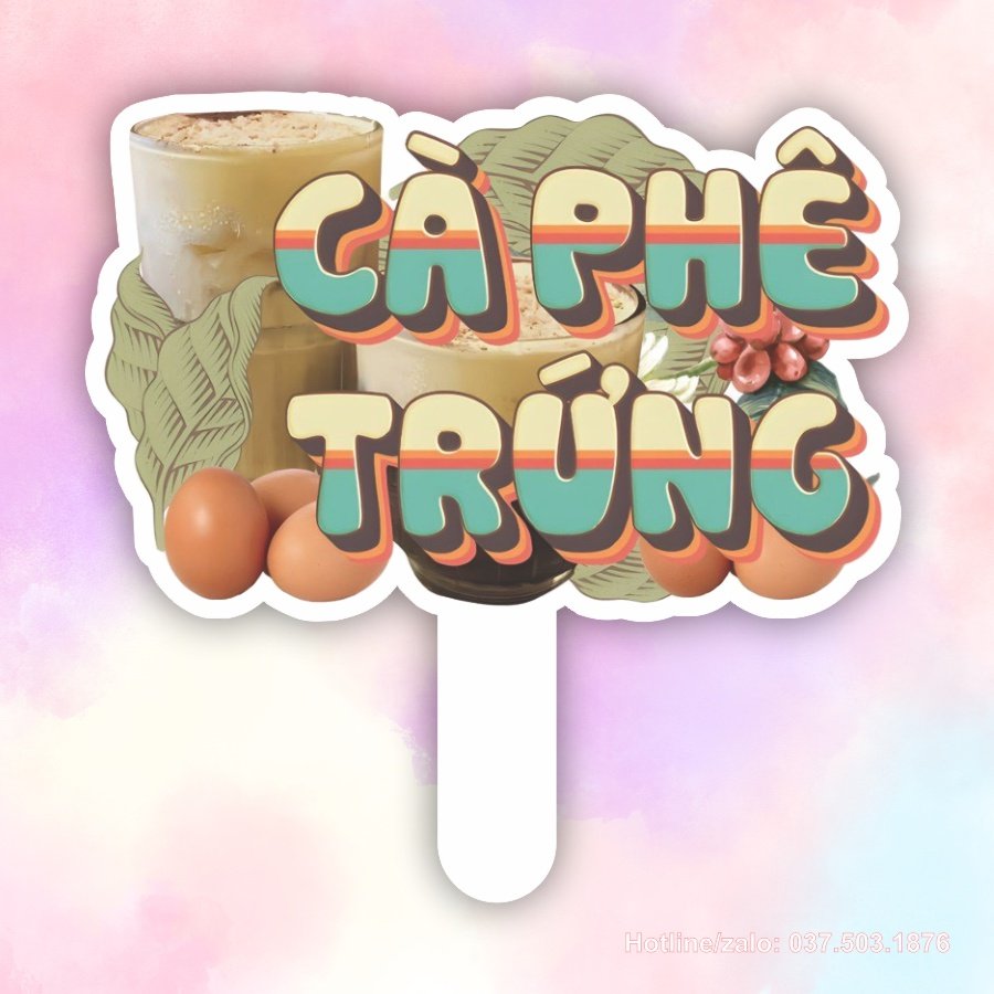 Hashtag cầm tay Cà phê trứng