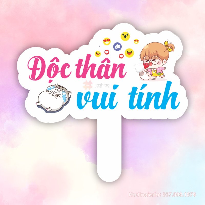 Hashtag cầm tay độc thân vui tính