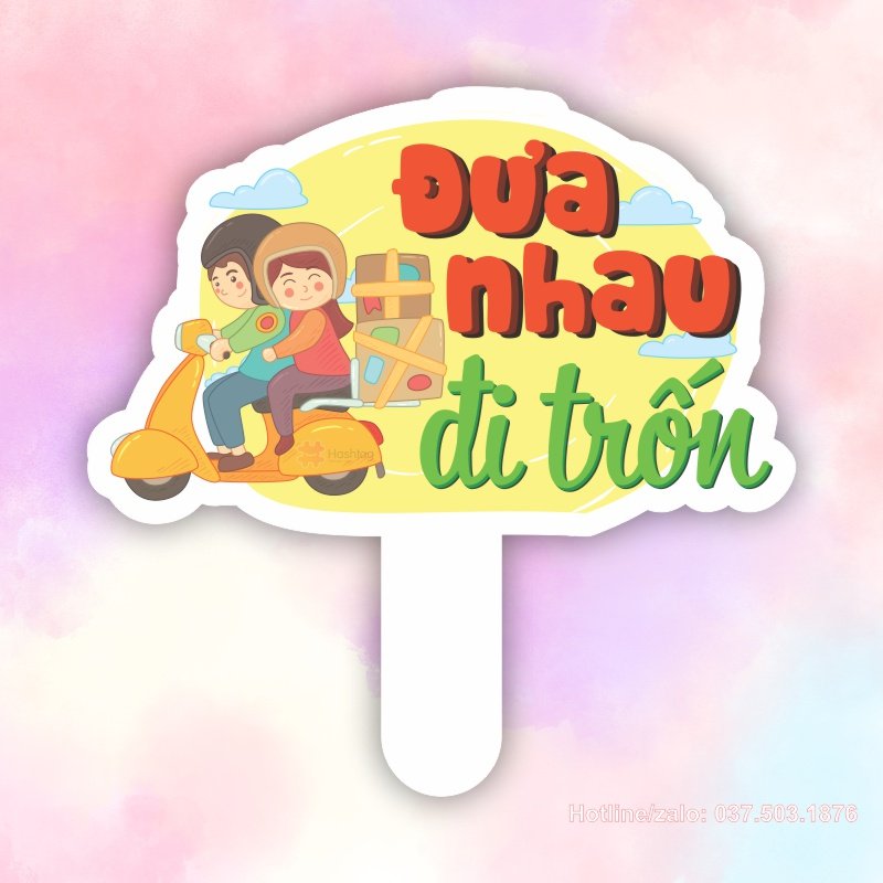Hashtag cầm tay đưa nhau đi trốn
