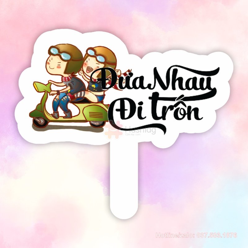 Hashtag cầm tay đưa nhau đi trốn
