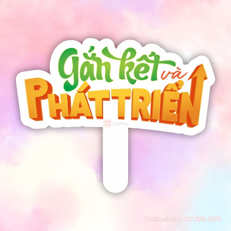 Hashtag cầm tay Gắn kết và Phát triển
