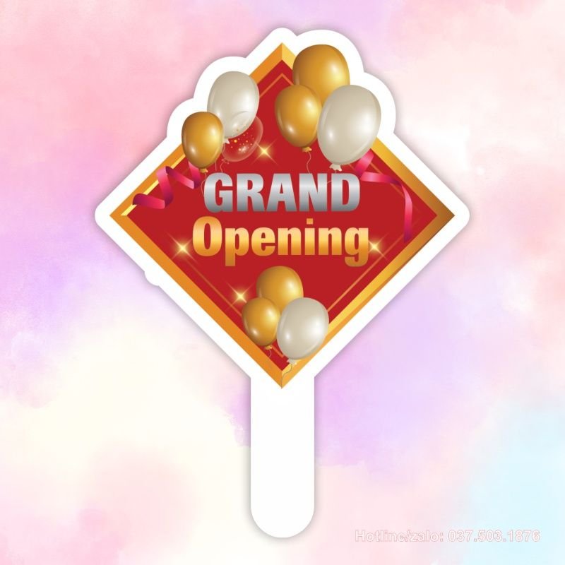 Hashtag cầm tay Grand Opening