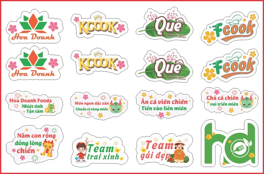 Hashtag cầm tay Hoa Danh Foods
