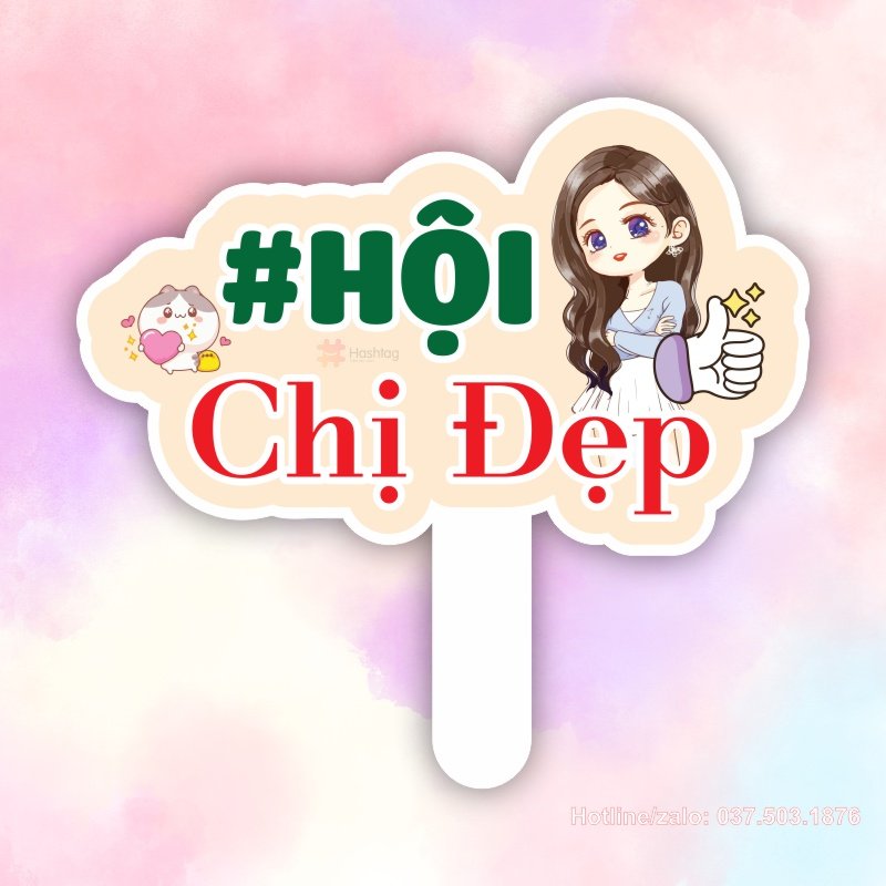 Hashtag cầm tay Hội chị đẹp