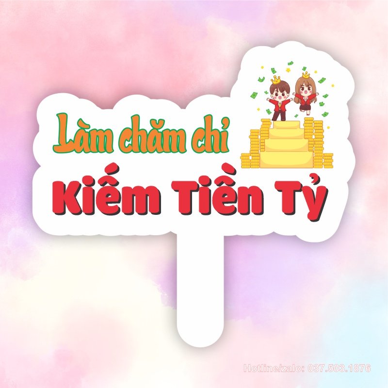 Hashag cầm tay Làm chăm chỉ kiếm tiền tỷ