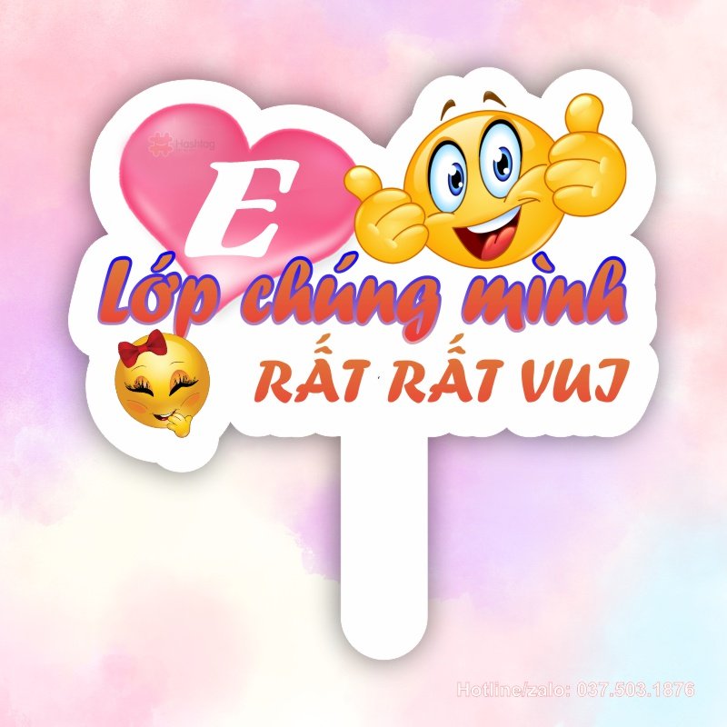 Hashtag cầm tay lớp chúng mình rất rất vui