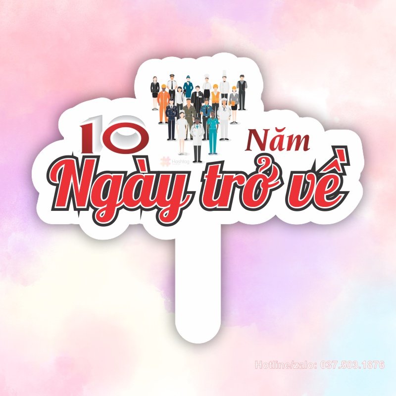 Hashtag cầm tay 10 năm ngày trở về