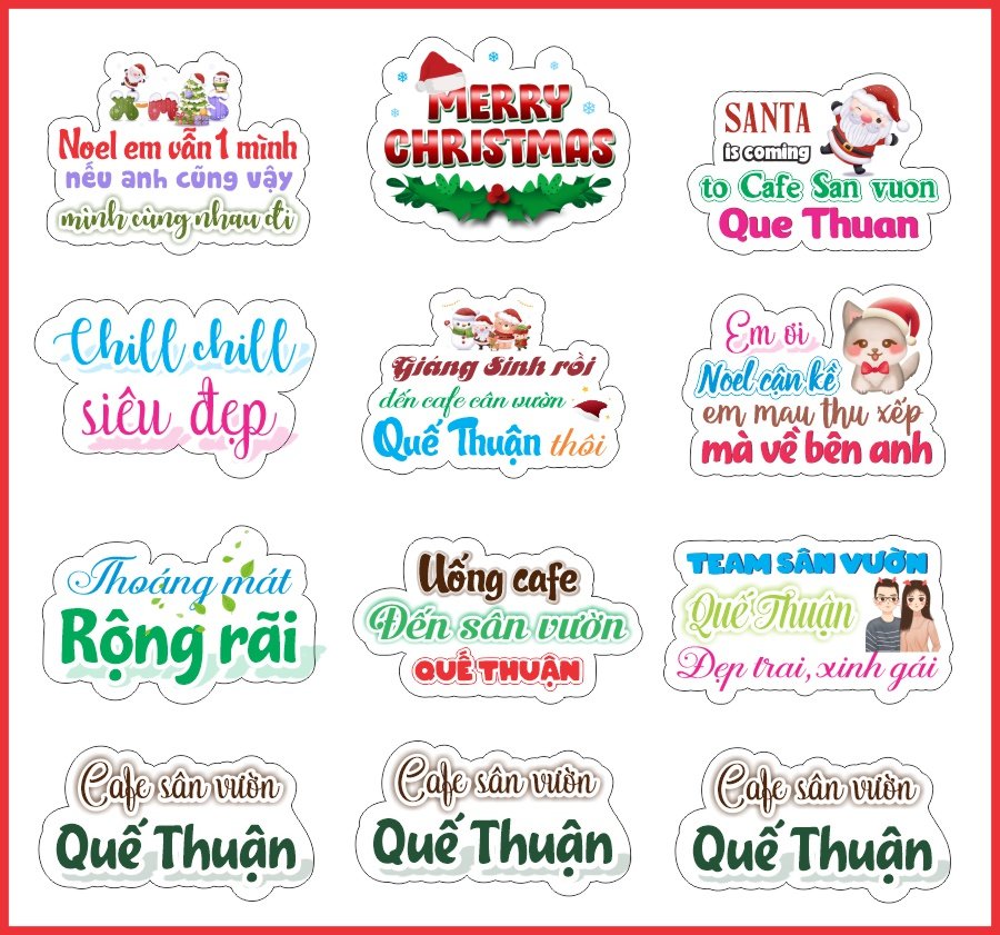 Hashtag cầm tay quán Cafe Sân Vườn