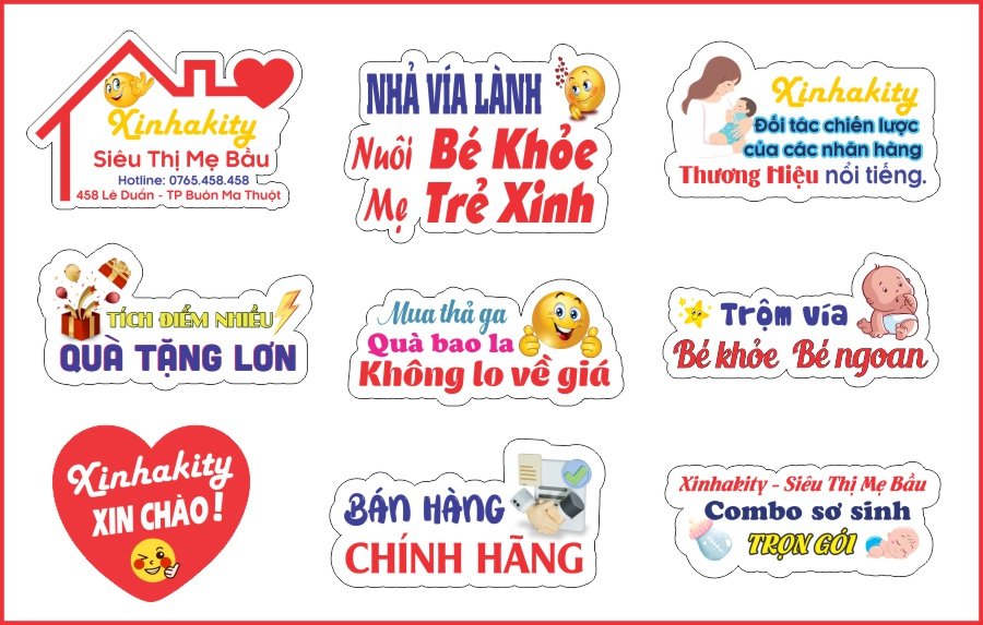 Hashtag cầm tay siêu thị mẹ bầu