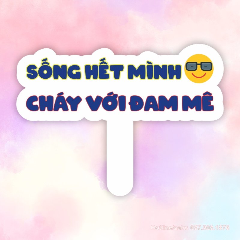 Hashtag cầm tay sống hết mình cháy với đám mê