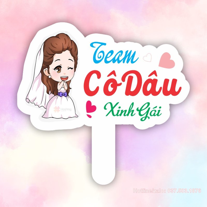 Hashtag cầm tay team cô dâu xinh gái