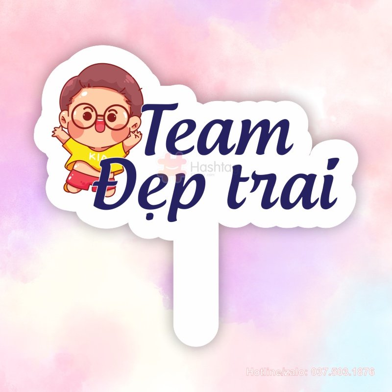 Hashtag cầm tay team đẹp trai