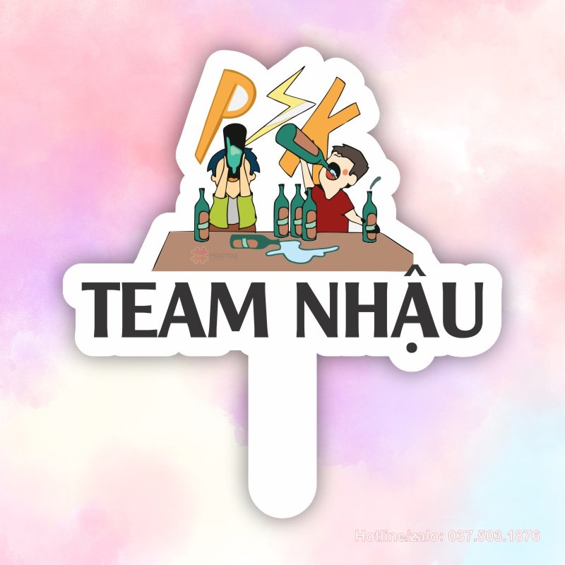 Hashtag cầm tay team nhậu