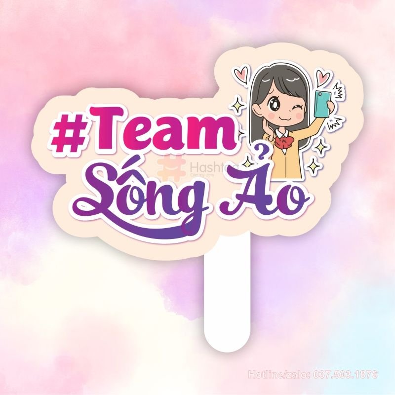 Hashtag cầm tay team sống ảo