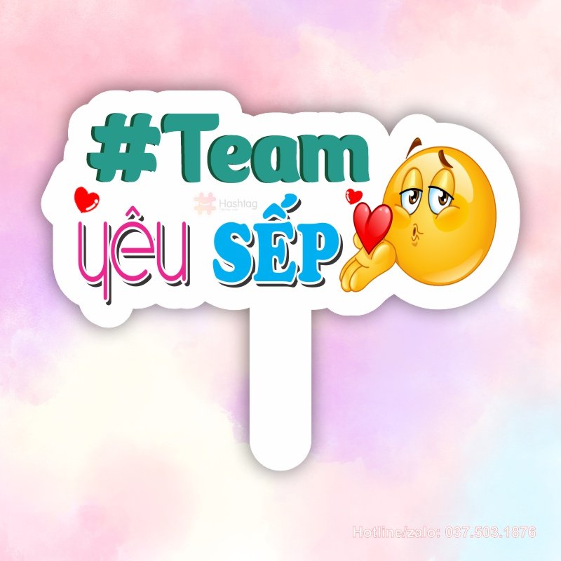 Hashtag cầm tay team yêu sếp