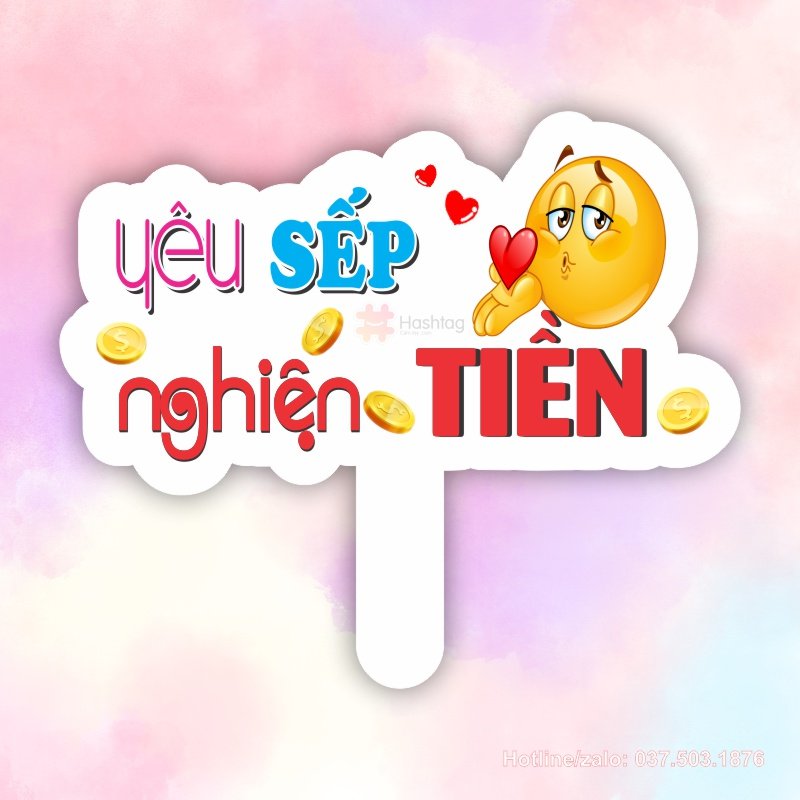 Hashtag cầm tay yêu sếp nghiện tiền