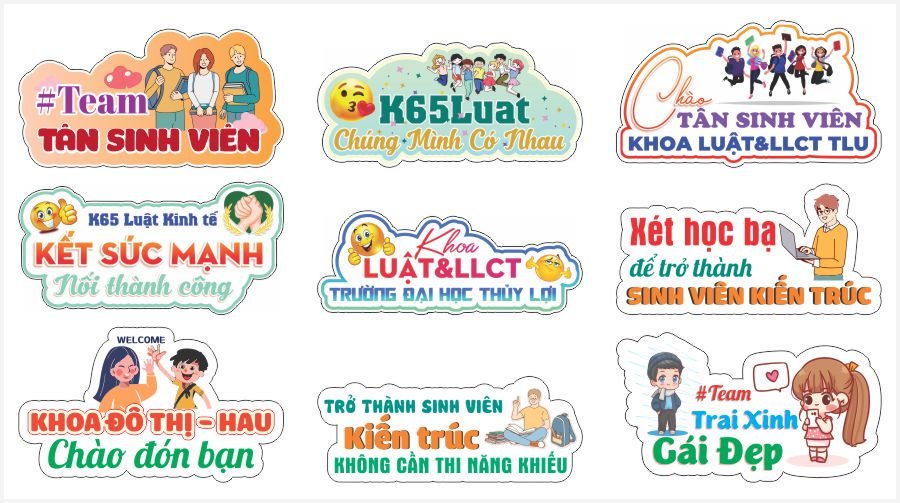 Hashtag chào tân sinh viên