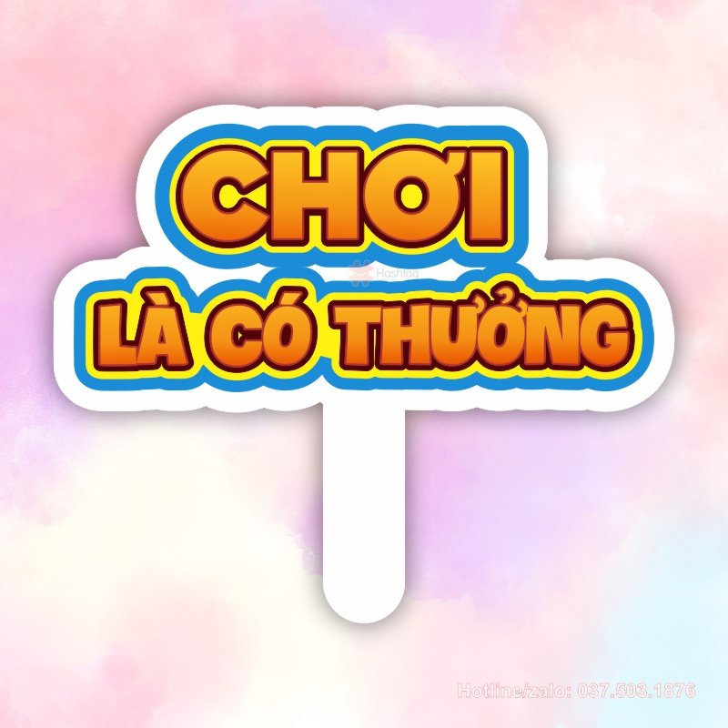 Hashtag cầm tay chơi là có thưởng