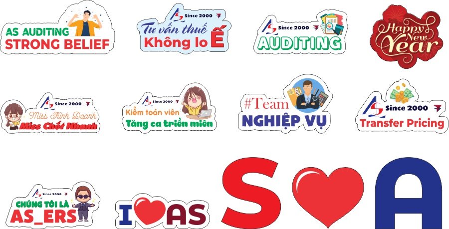 Hashtag cầm tay Công ty kiểm toán AS