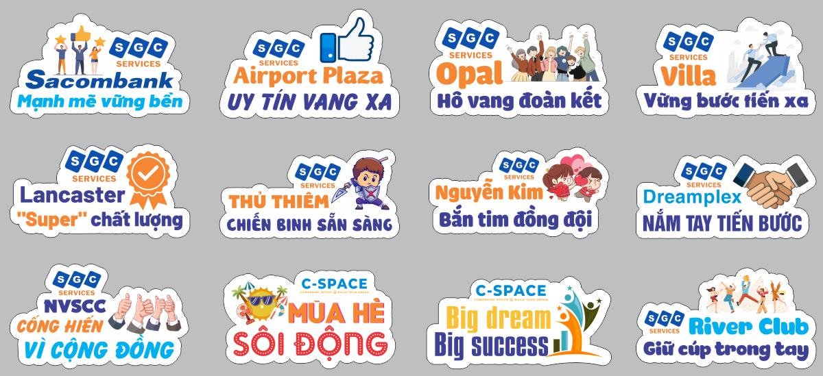 hashtag cong ty sgc