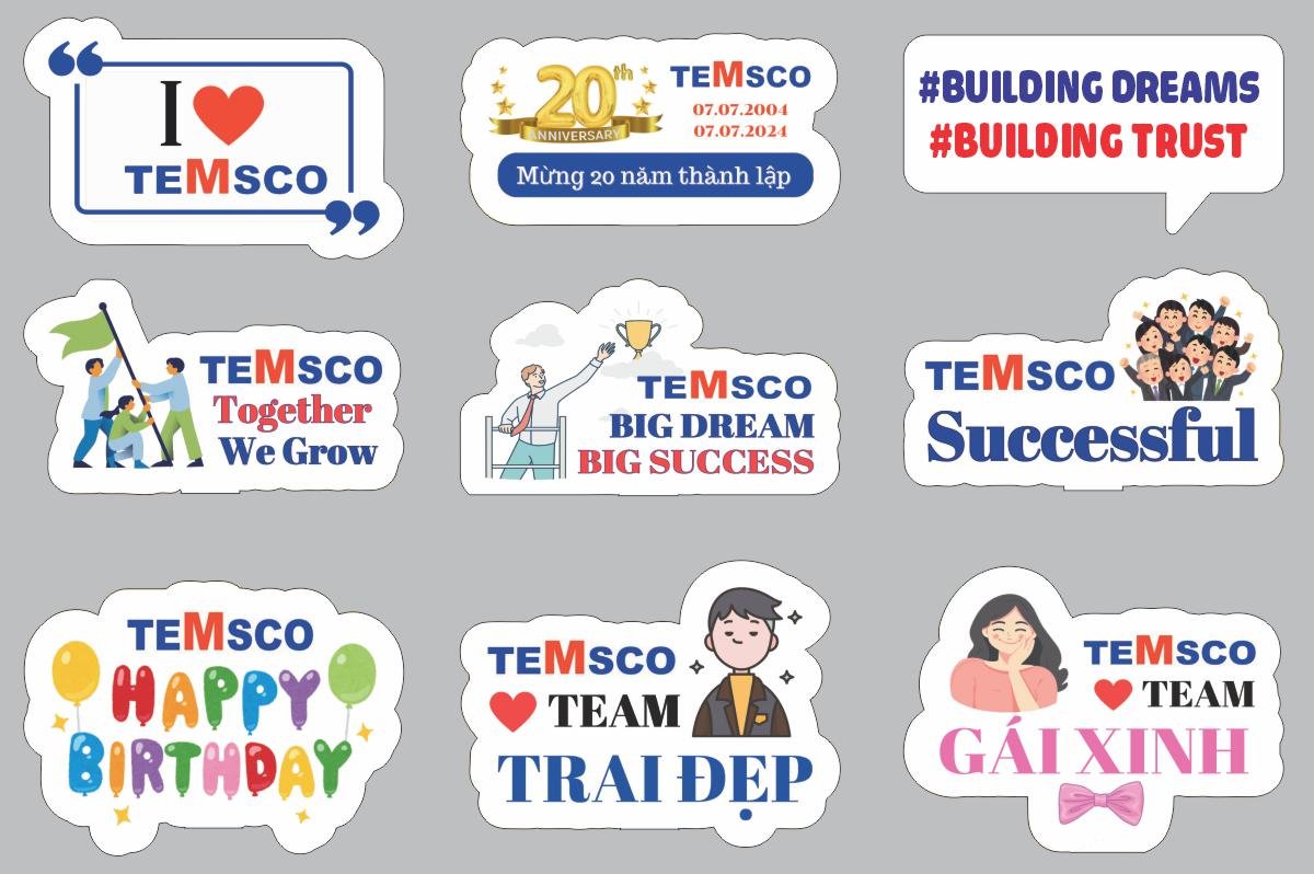 hashtag cong ty teamsco