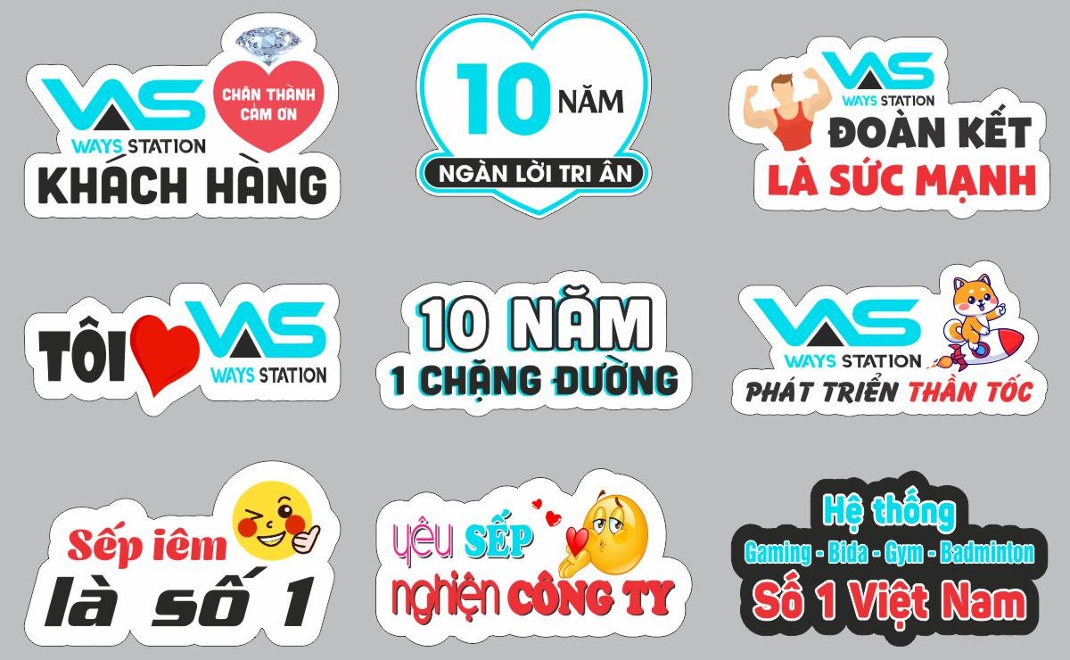 In hashtag cầm tay công ty Ways Station In hashtag cầm tay công ty Ways Station