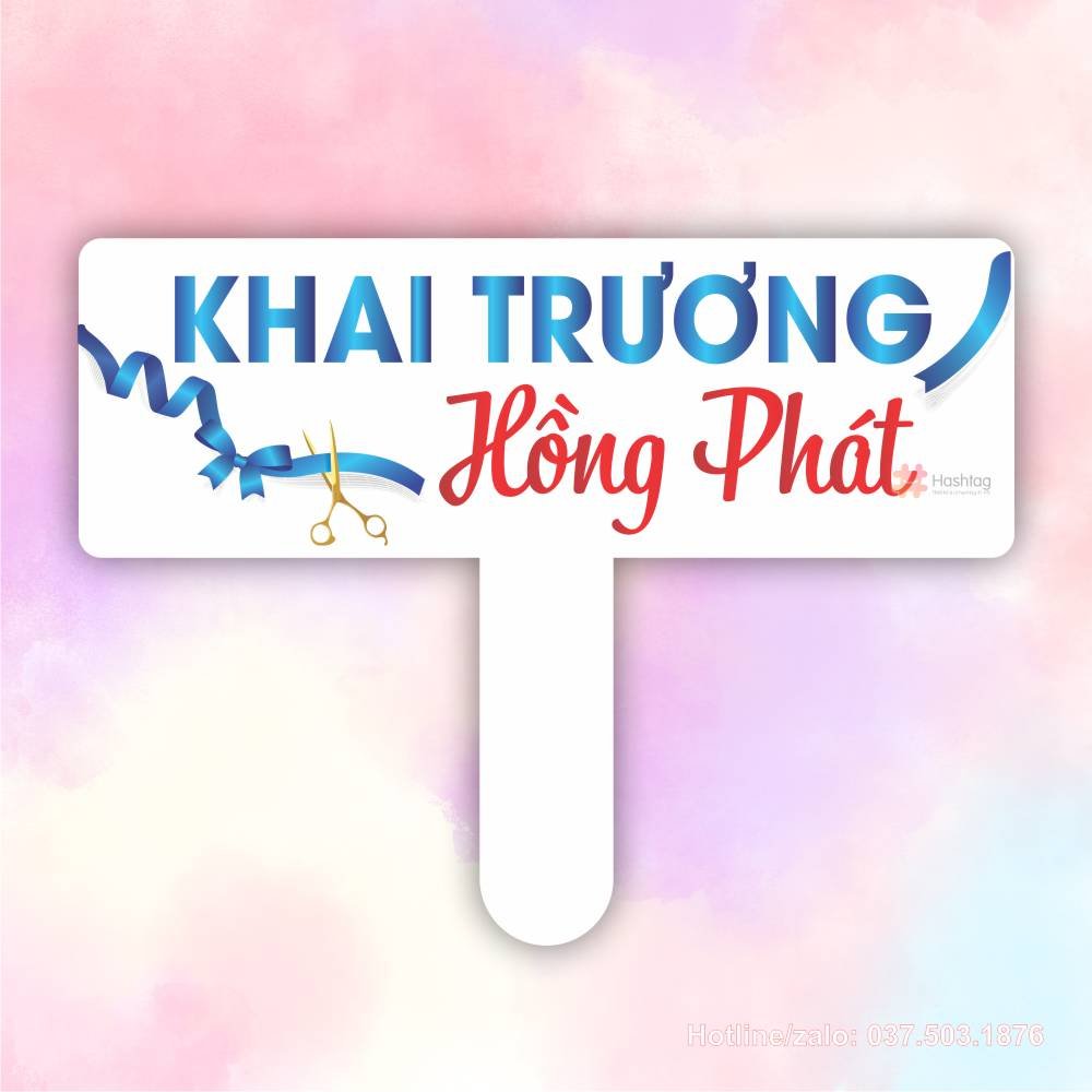 Hashtag khai trương hồng phát