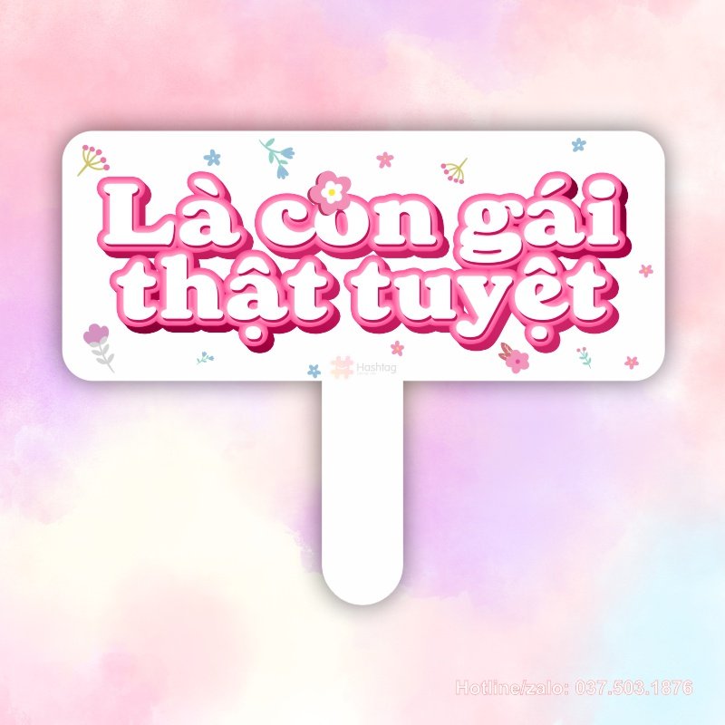 Hashtag cầm tay là con gái thật tuyệt