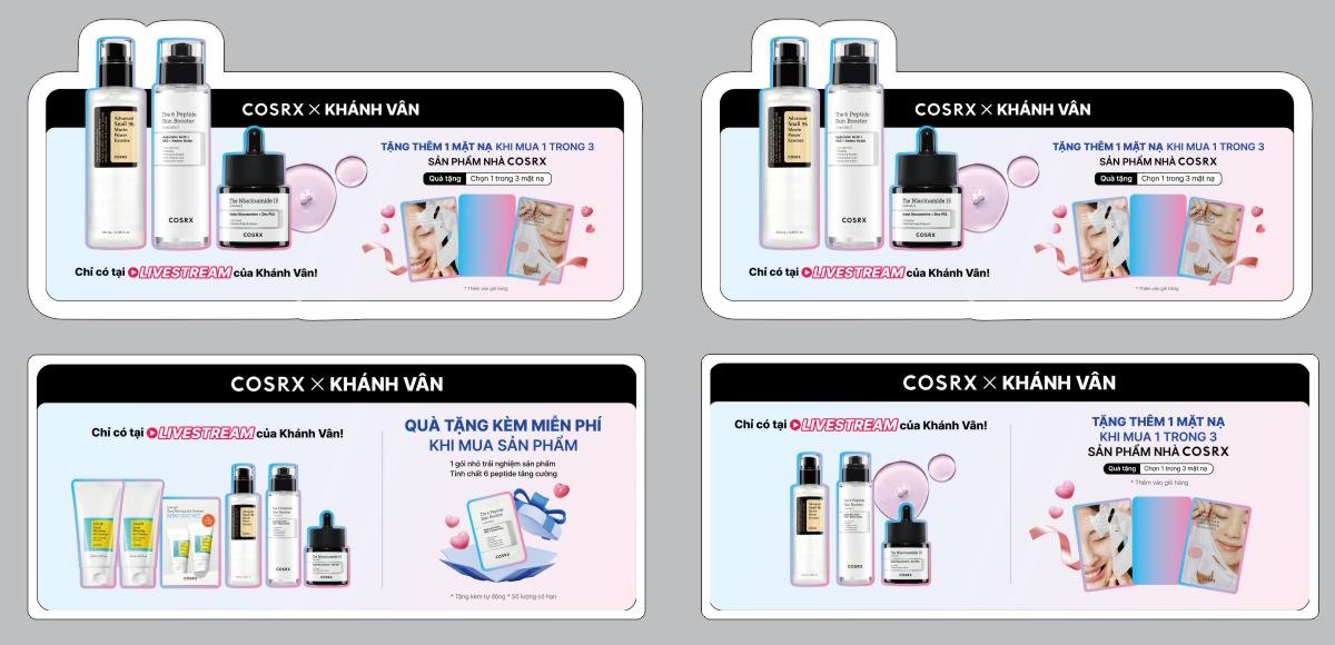hashtag livestream cosrx khanh van