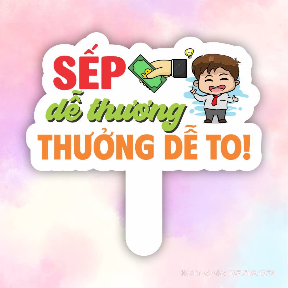 Hashtag sếp dễ thương, thưởng dễ to
