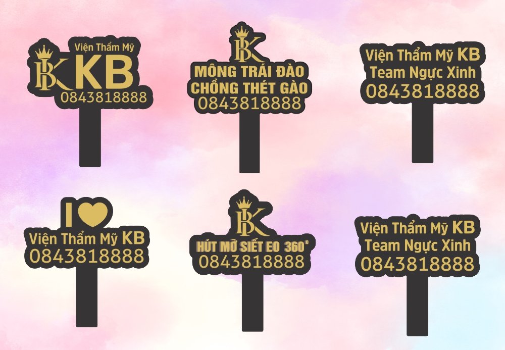 Hashtag cầm tay Viện thẩm mỹ KB