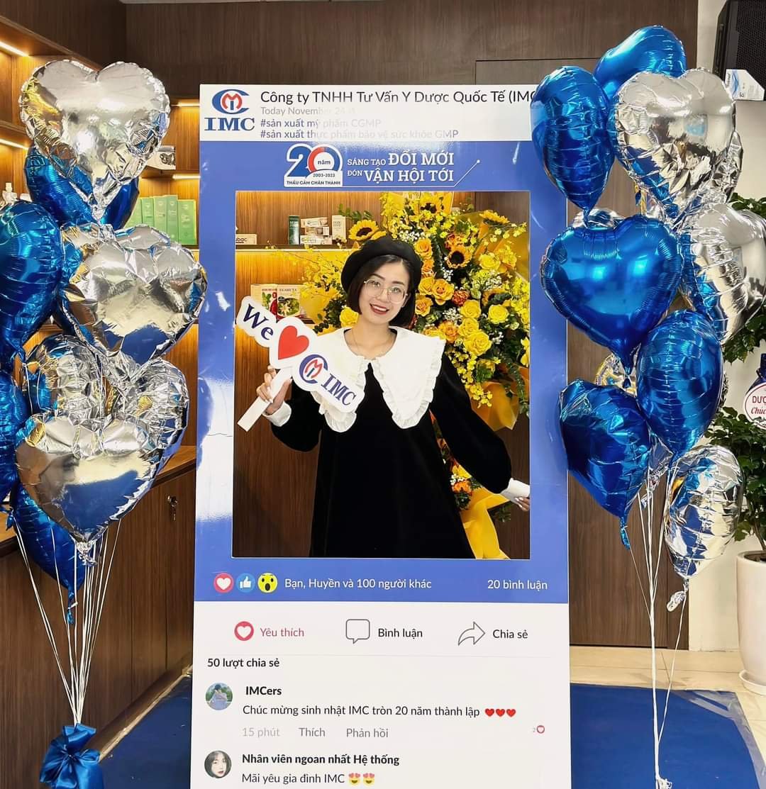Khung check in sinh nhật công ty