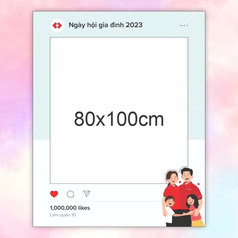 khung check-in Techcombank - Ngày hội gia đình