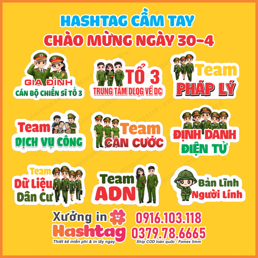 Mẫu Hashtag Cầm Tay 30/4 , Hashtag Cầm tay Giải Phóng Miền Nam 30/4 Để Tôn Vinh Dân Tộc
