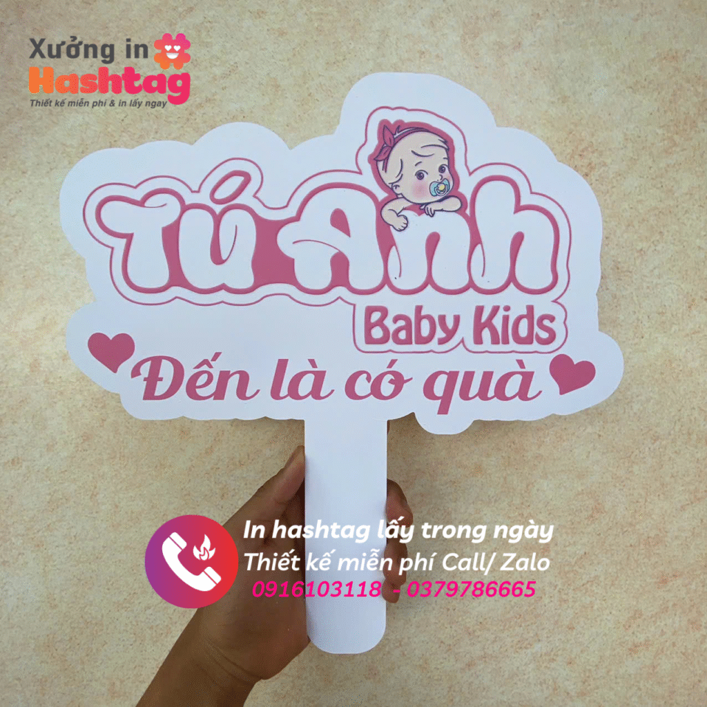 Hashtag cầm tay shop mẹ bé Tú Anh Baby Kids