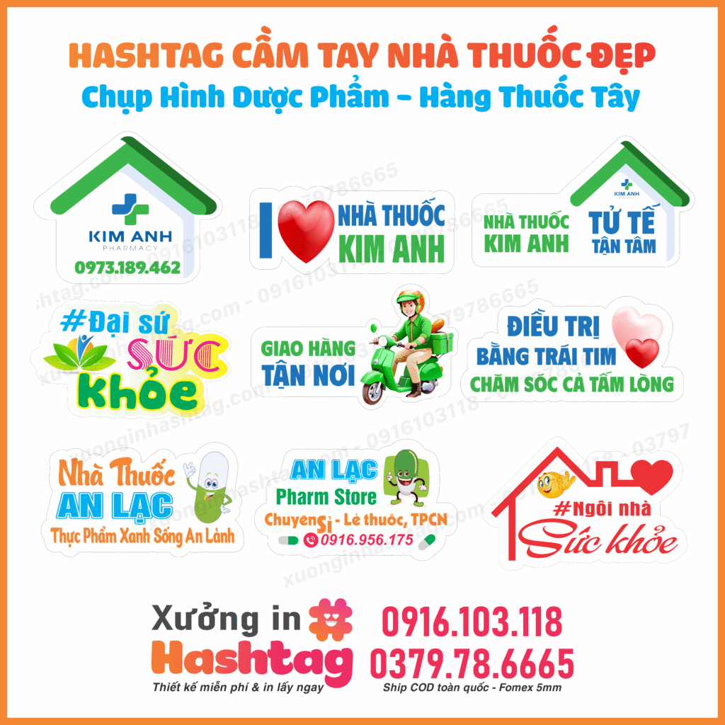 Hashtag cầm tay nhà thuốc đẹp chụp hình dược phẩm - hàng thuốc tây