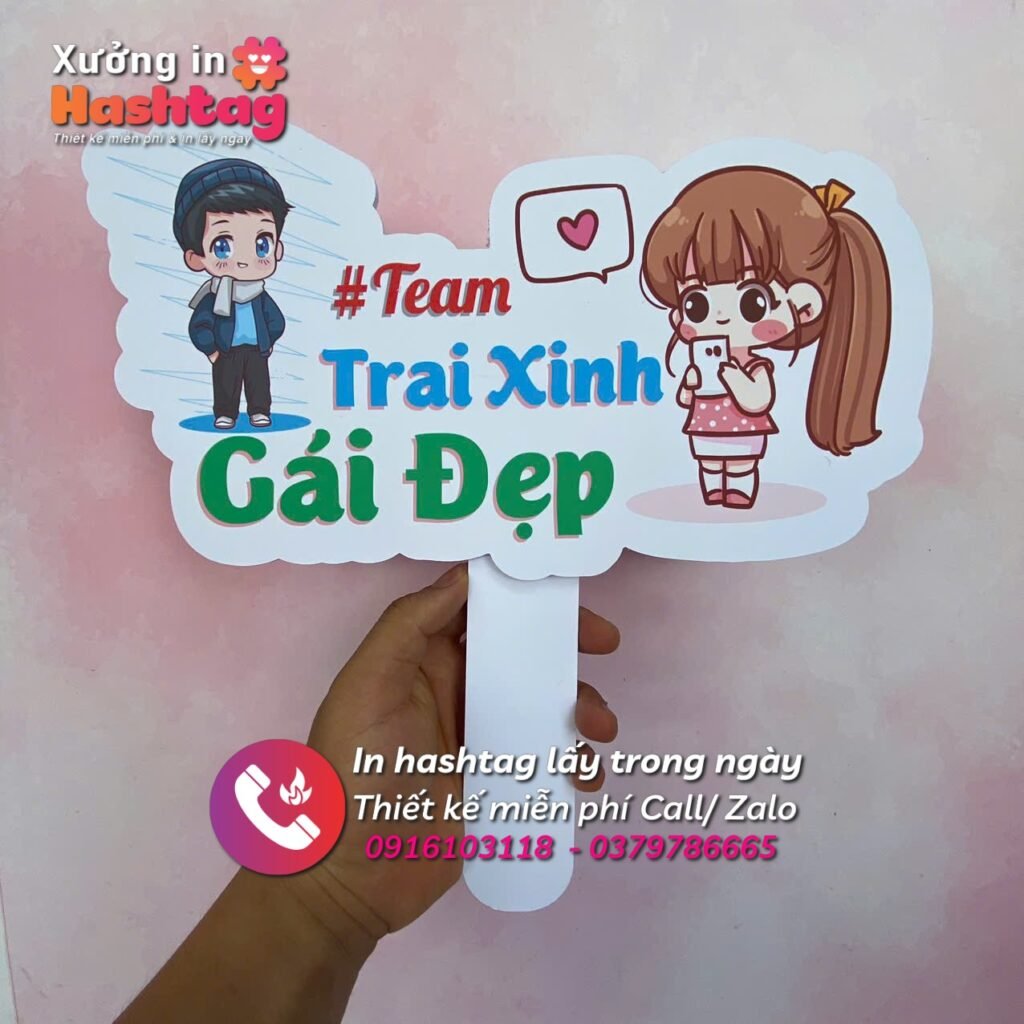 Hashtag cầm tay trường học - Team trai xinh gái đẹp