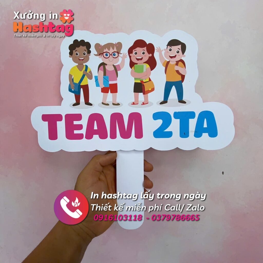 Chất liệu làm hashtag cầm tay trường học tại xuonginhashtag.com
