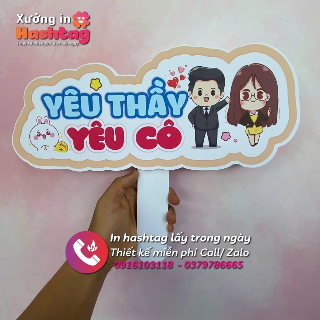 Hashtag cầm tay trường học - Hashatg yêu thầy yêu cô