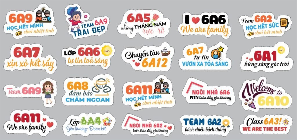 Hashtag cầm tay trường học - hashtag cầm tay lớp học 