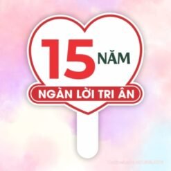 Hashtag cầm tay 15 năm ngàn lời tri ân